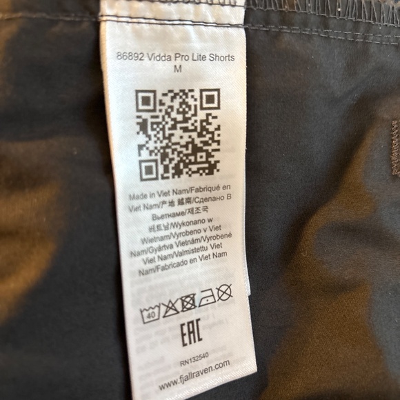 Men’s Fjallraven Grey Vidal Prolite Shorts Size 40 - Picture 4 of 5